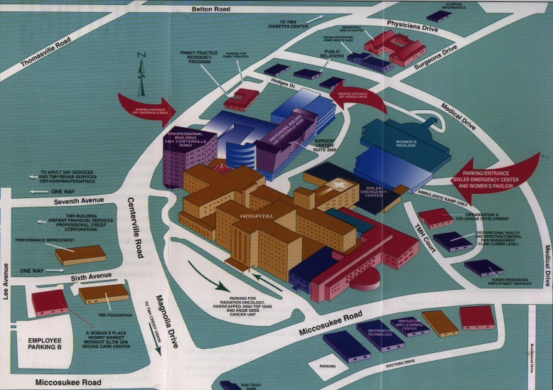 Tallahassee Memorial Hospital TMH Map and Directions