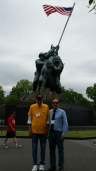 Dr Moore and Donald at Iwo Jima